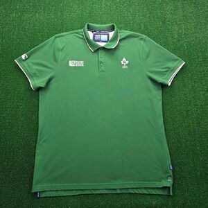Canterbury Ireland Rugby IRFU Polo Shirt Mens 3XL Green 2015 Rugby World Cup